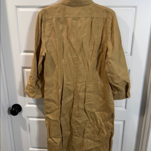 Ralph Lauren linen safari khaki shirt dress 12 - Picture 7 of 7